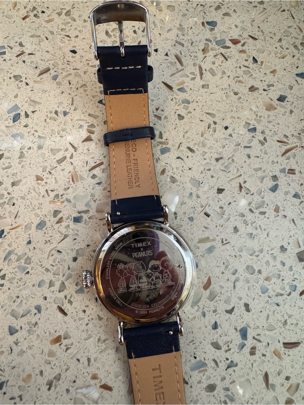 Timex Navy Dial Peanuts Pumpkin Watch with Blue Strap EUC - Picture 4 of 7